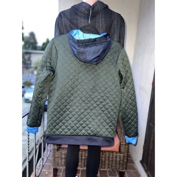 Champion Boys Reversible Quilted Windbreaker Jacket Hooded Size XL 16 - Picture 9 of 11